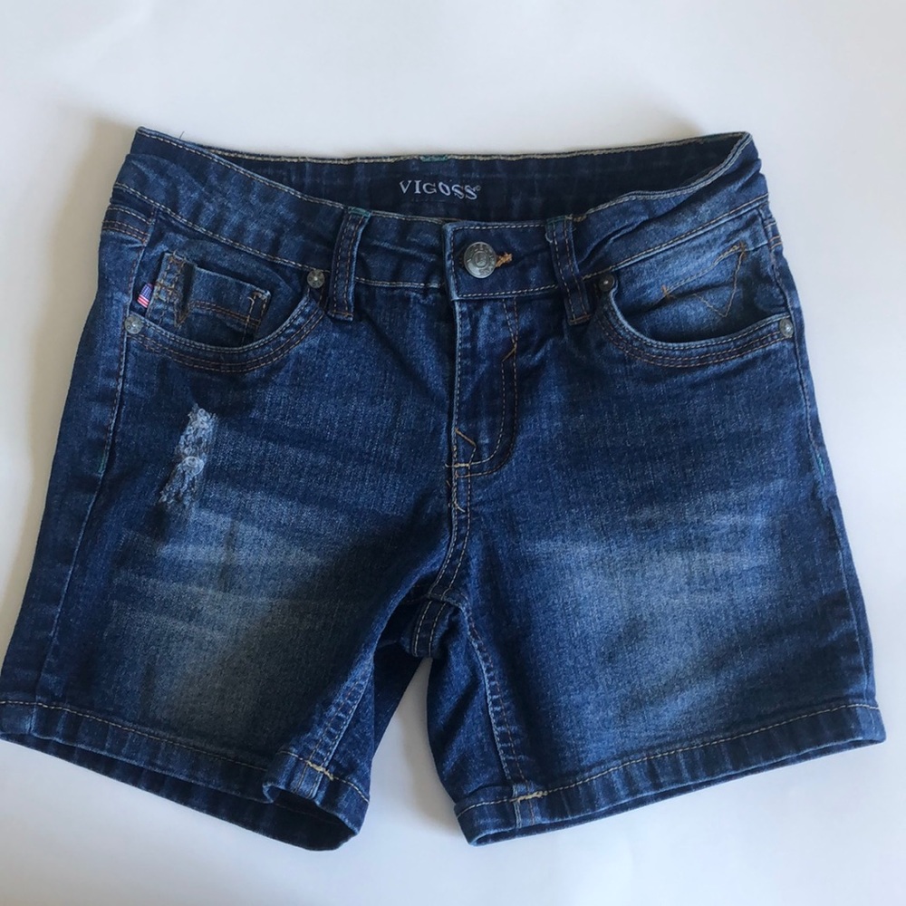 Vigoss Girls Denim Midi Shorts 12